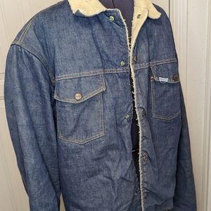 Genuine Roebucks Denim Jacket Coat Size LG  70s 80s  Stunning Vintage